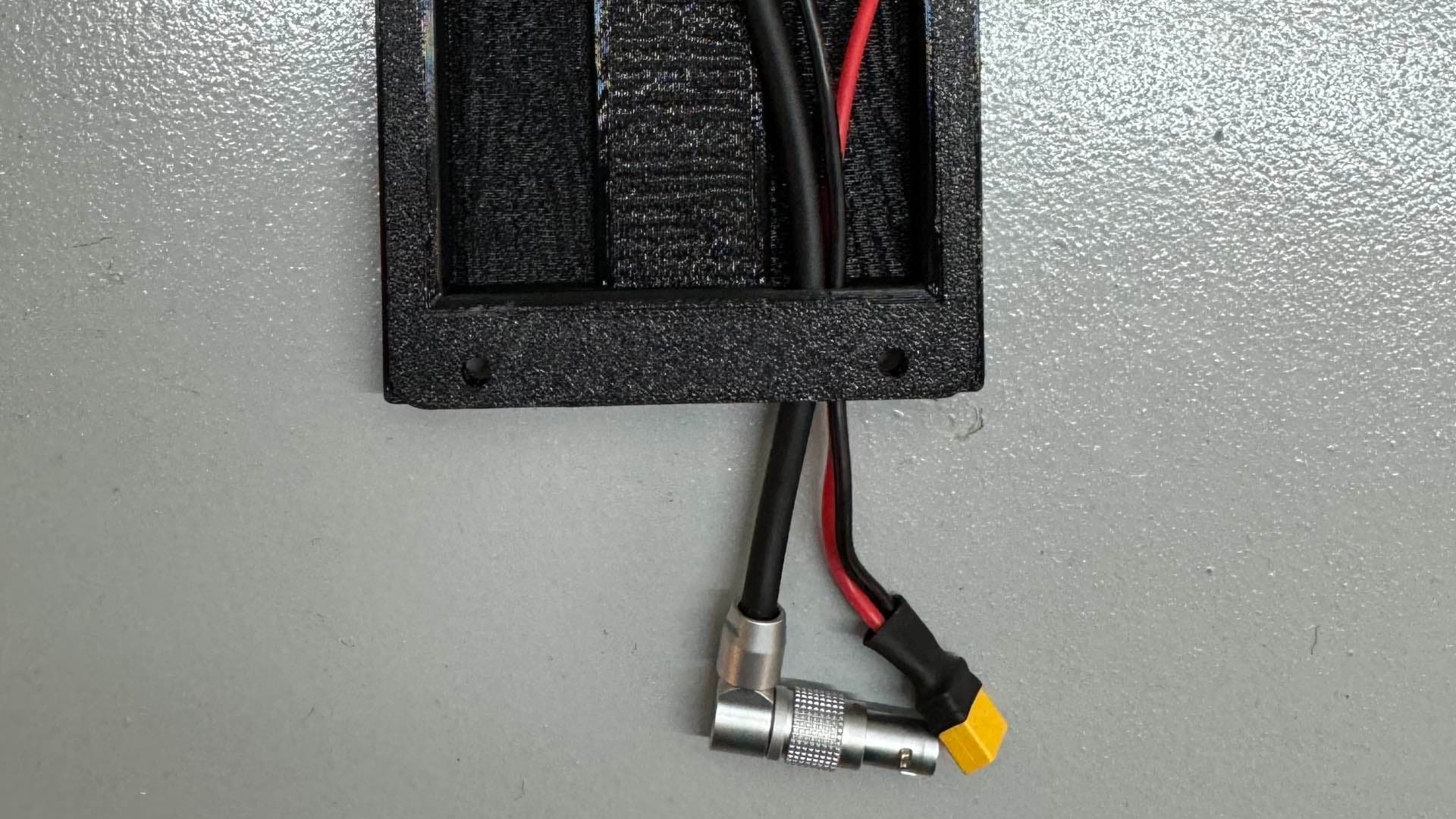 Feed Cables through the mount